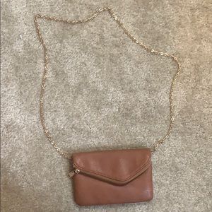 Urban Expressions Gold Chain Leather Mini Purse
